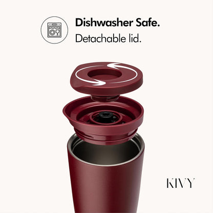Travel Coffee Mug Tumbler [24h Cold | 6h Hot] Reusable Insulated Coffee Tumbler Stainless Steel - Spill Proof Coffee Travel Mug - Leakproof 12oz Insulated cup to go - Dishwasher Safe, BPA Free