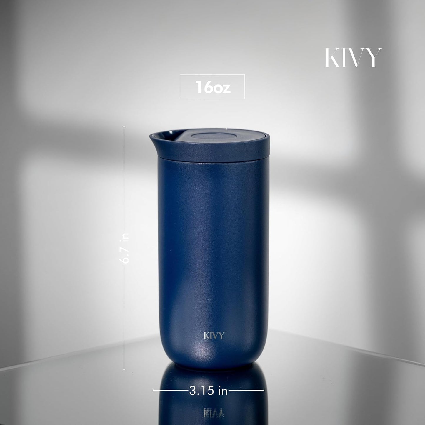 Travel Coffee Mug Tumbler [24h Cold | 6h Hot] Reusable Insulated Coffee Tumbler Stainless Steel - Spill Proof Coffee Travel Mug - Leakproof 12oz Insulated cup to go - Dishwasher Safe, BPA Free