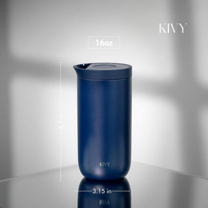 Travel Coffee Mug Tumbler [24h Cold | 6h Hot] Reusable Insulated Coffee Tumbler Stainless Steel - Spill Proof Coffee Travel Mug - Leakproof 12oz Insulated cup to go - Dishwasher Safe, BPA Free