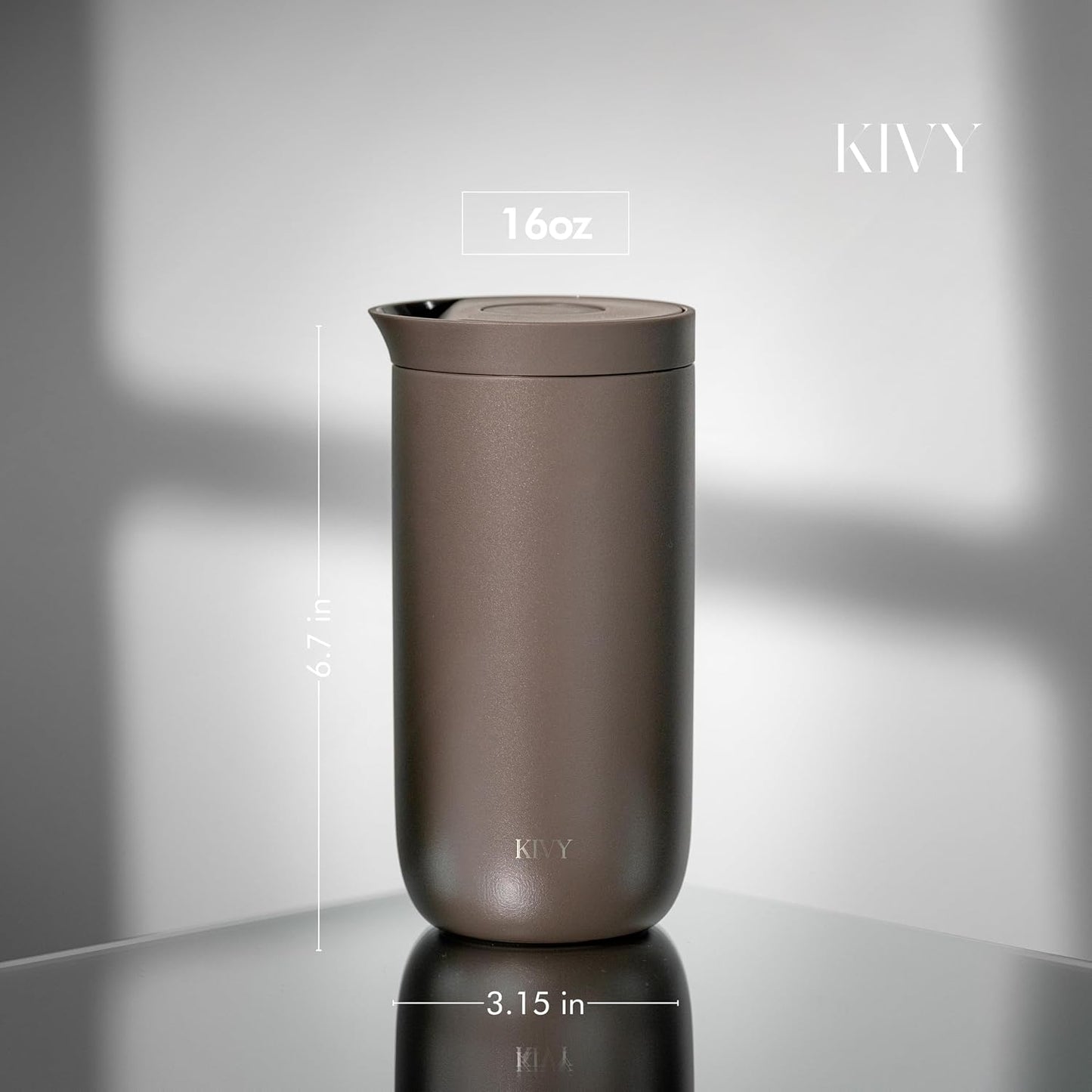 Travel Coffee Mug Tumbler [24h Cold | 6h Hot] Reusable Insulated Coffee Tumbler Stainless Steel - Spill Proof Coffee Travel Mug - Leakproof 12oz Insulated cup to go - Dishwasher Safe, BPA Free