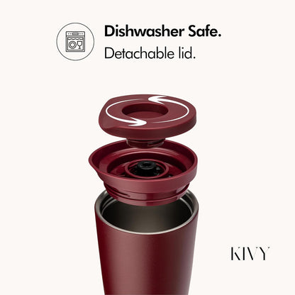 Travel Coffee Mug Tumbler [24h Cold | 6h Hot] Reusable Insulated Coffee Tumbler Stainless Steel - Spill Proof Coffee Travel Mug - Leakproof 12oz Insulated cup to go - Dishwasher Safe, BPA Free