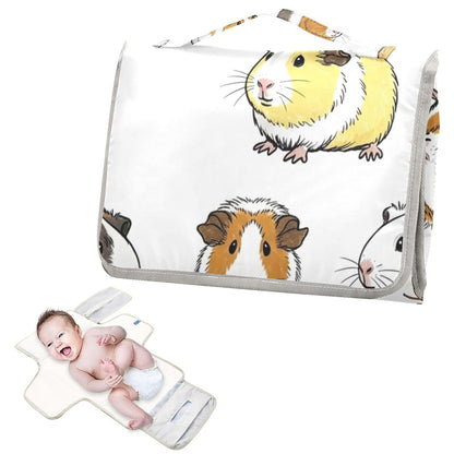 Guinea Pigs Design Portable Diaper Changing Pad for Family