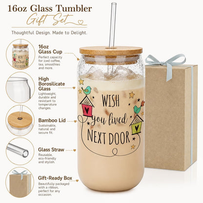 Funny Chicken Glass Cup with Lid and Straw, I’m Calm on the Surface but I’ve Pecked You 3 Times in My Head – Quirky Gag Gift for Women, Chicken Lovers, Coworker, Best Friend