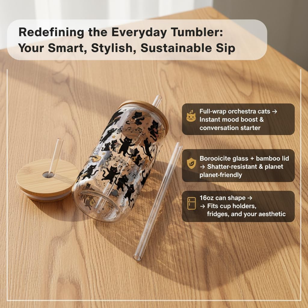 Funny Chicken Glass Cup with Lid and Straw, I’m Calm on the Surface but I’ve Pecked You 3 Times in My Head – Quirky Gag Gift for Women, Chicken Lovers, Coworker, Best Friend