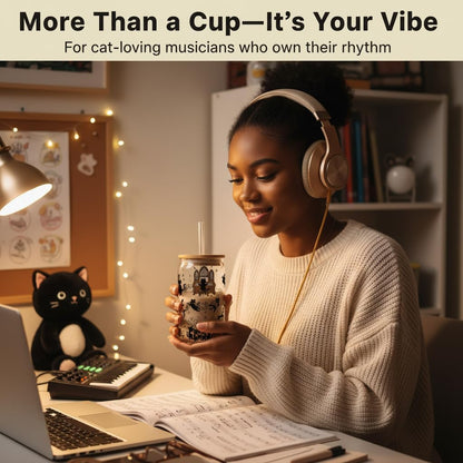 Funny Chicken Glass Cup with Lid and Straw, I’m Calm on the Surface but I’ve Pecked You 3 Times in My Head – Quirky Gag Gift for Women, Chicken Lovers, Coworker, Best Friend