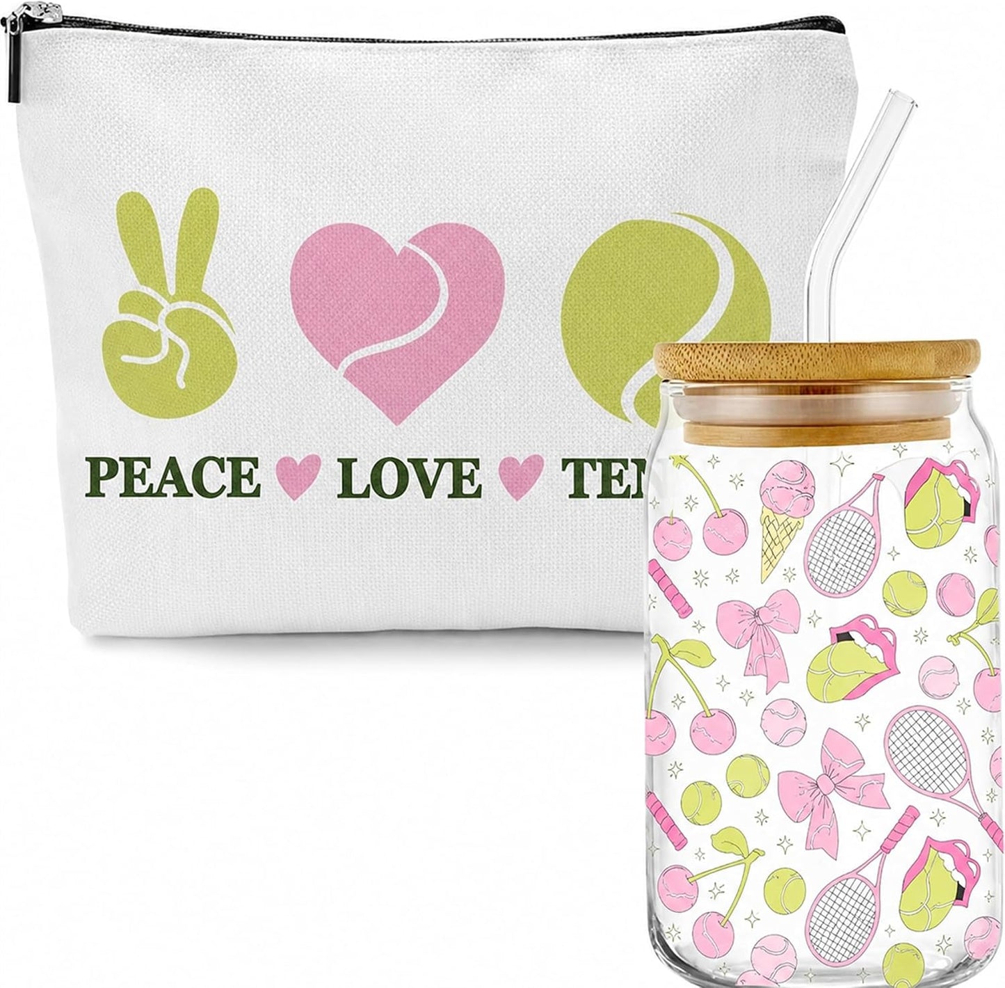 Funny Chicken Glass Cup with Lid and Straw, I’m Calm on the Surface but I’ve Pecked You 3 Times in My Head – Quirky Gag Gift for Women, Chicken Lovers, Coworker, Best Friend