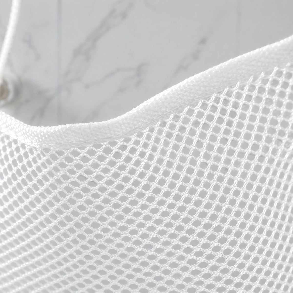 Bath Toy Storage Bag with Strong Hook Mesh Organizer for Kids Tub Toys Bathroom Storage 14.6 Inch Drainable Toy Container