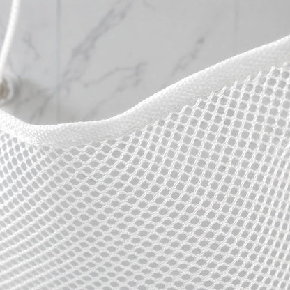Bath Toy Storage Bag with Strong Hook Mesh Organizer for Kids Tub Toys Bathroom Storage 14.6 Inch Drainable Toy Container