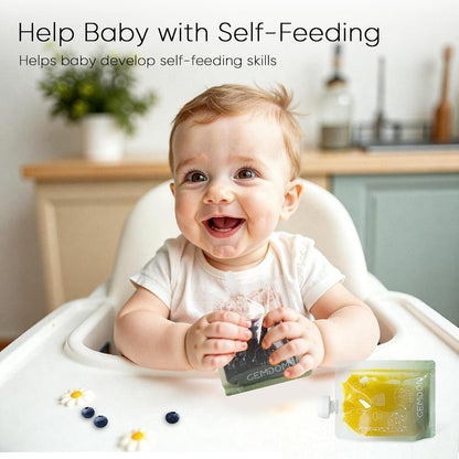 20 Pack 5oz Reusable Baby Food Pouches for Toddlers