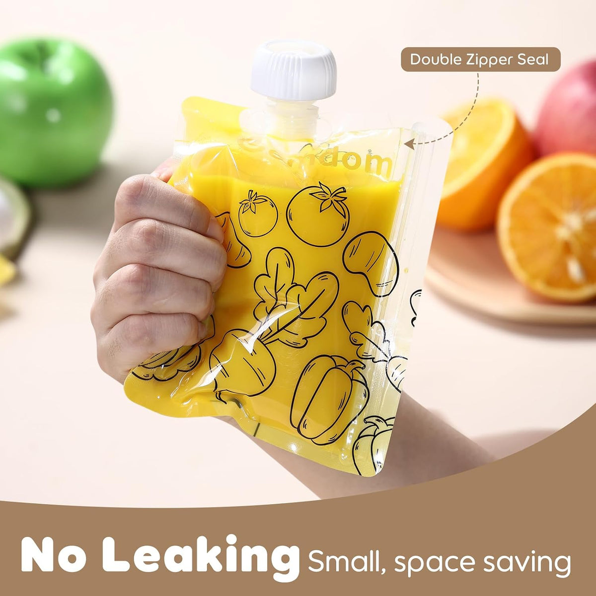 20 Pack 5oz Reusable Baby Food Pouches for Toddlers