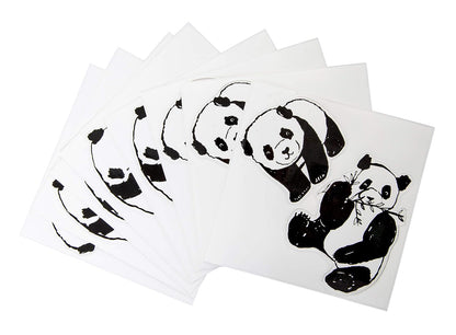 Panda Peel and Stick Decal Stickers, Decorative Sticker for Diaper Pail or Baby Nursery