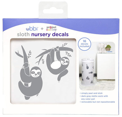 Panda Peel and Stick Decal Stickers, Decorative Sticker for Diaper Pail or Baby Nursery