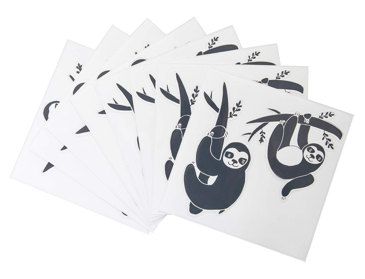 Panda Peel and Stick Decal Stickers, Decorative Sticker for Diaper Pail or Baby Nursery