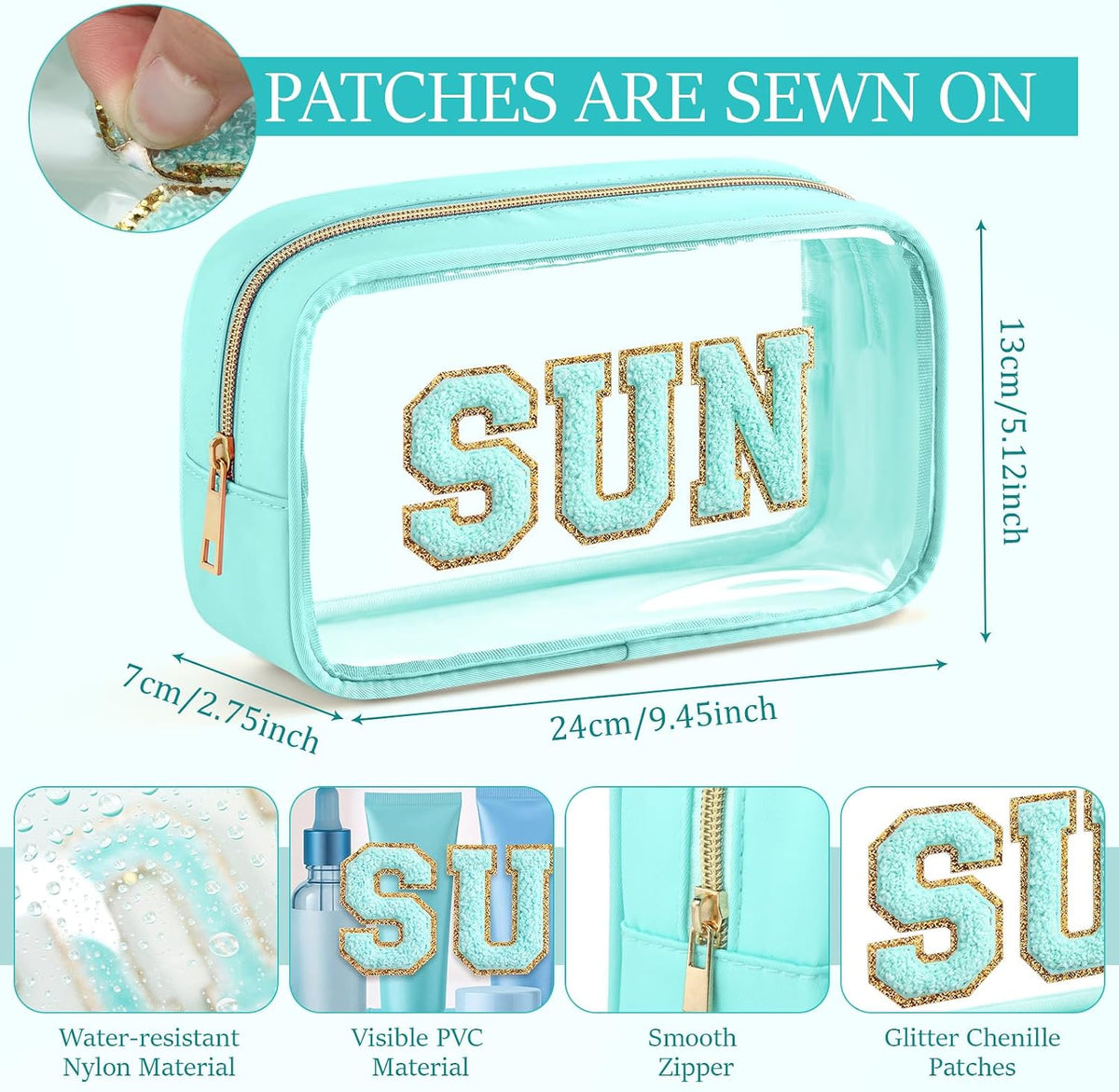 4 Pcs Mama and Baby Toiletry Bag Diaper Bags, Fresh Color