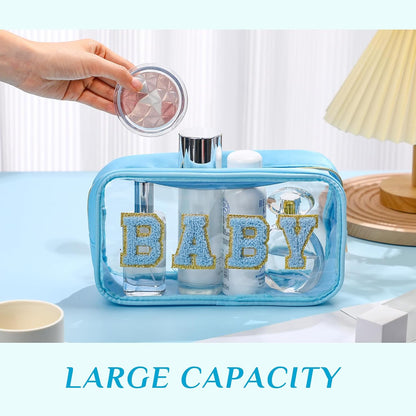 4 Pcs Mama and Baby Toiletry Bag Diaper Bags, Fresh Color