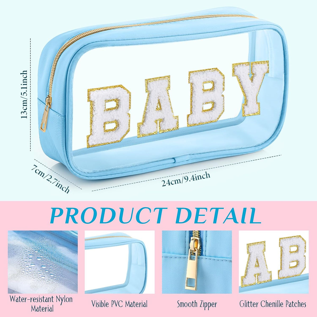 4 Pcs Mama and Baby Toiletry Bag Diaper Bags, Fresh Color
