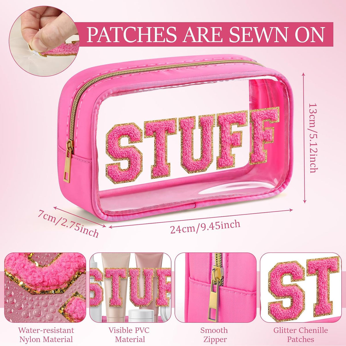 4 Pcs Mama and Baby Toiletry Bag Diaper Bags, Fresh Color