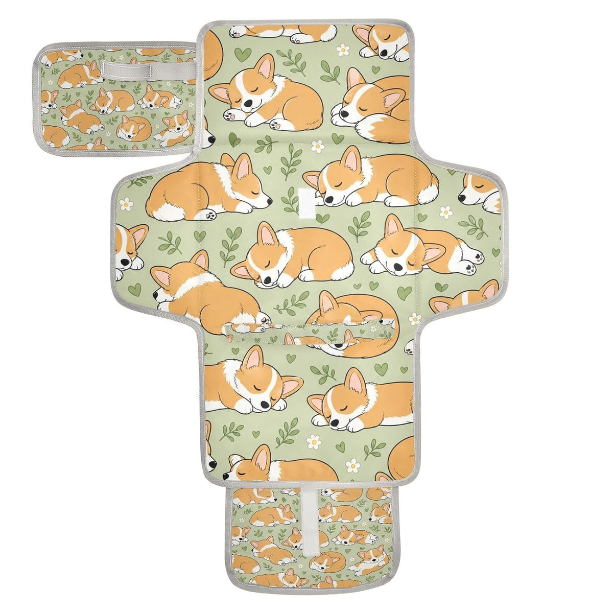 Stumpy Dogs Print Portable Diaper Changing Pad for Camping