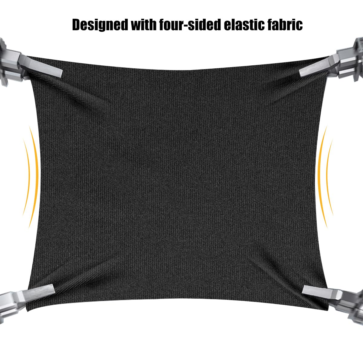 Stretchy Panoramic Canopy Compatible with Wonderfold Stroller Wagons W2/W4 All Model,UPF50+ Fabric Sun Shade and Protection for Riders(Black)