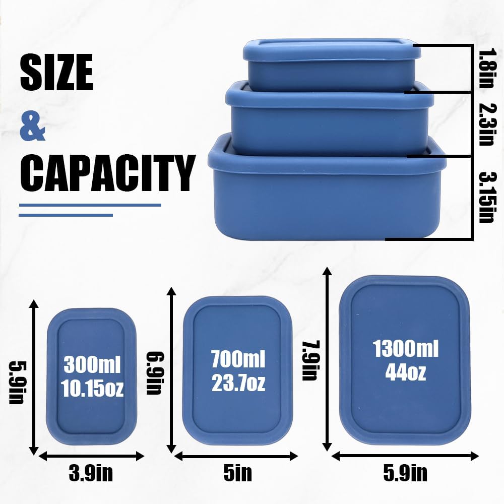 10 Pcs 2 Cup Silicone Freezer Trays with Lids BPA-Free Reusable