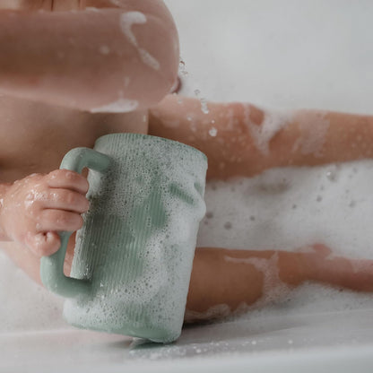 Baby Bath Rinse Cup | 100% Food Grade Silicone | Shampoo & Body Washing Rinser Cup For Kids (Dried Thyme)