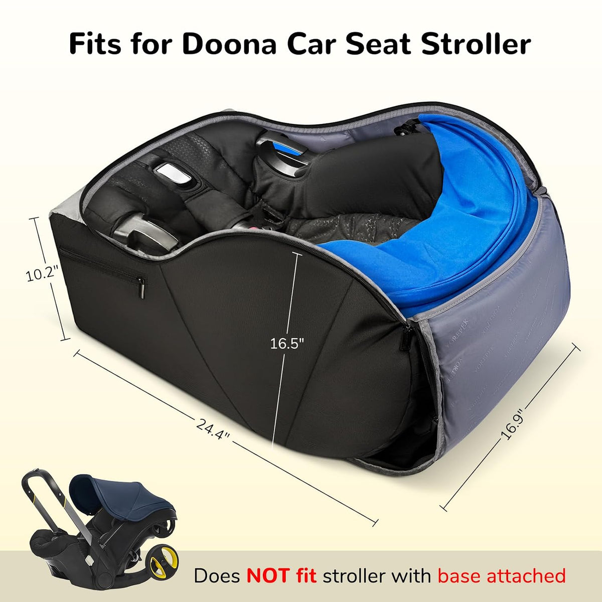 Travel Bag for Doona Car Seat Stroller with Luggage Tag