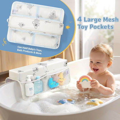 Comfortable Baby Bath Kneeler and Elbow Rest Pad Set - Grey