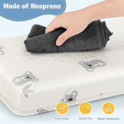 Comfortable Baby Bath Kneeler and Elbow Rest Pad Set - Grey