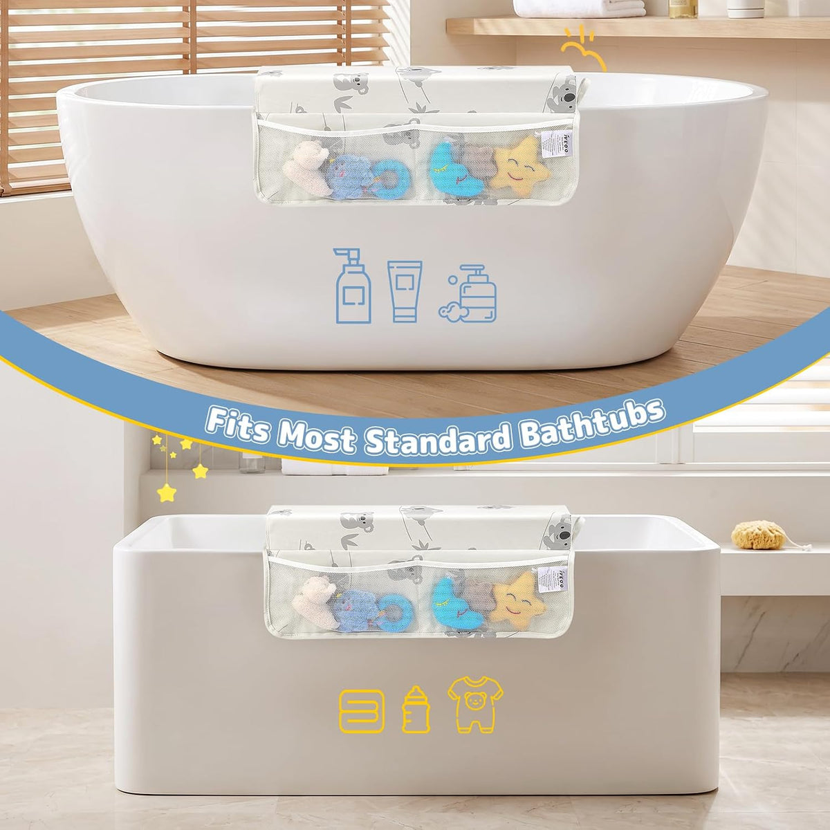 Comfortable Baby Bath Kneeler and Elbow Rest Pad Set - Grey