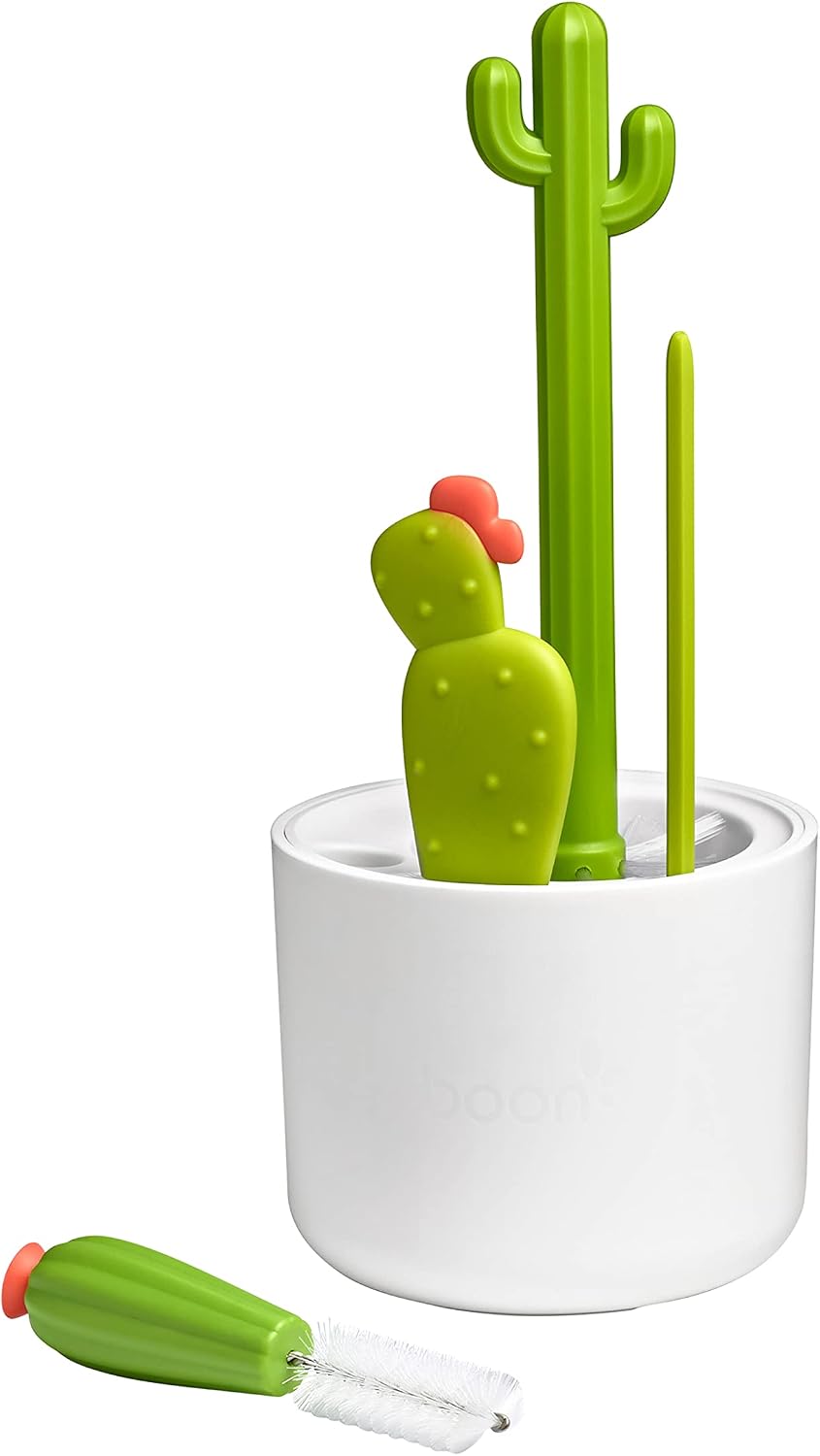 Baby Bottle Drying Rack Bundle - Countertop Rack, Cleaning Brushes, and Drying Rack Accessory