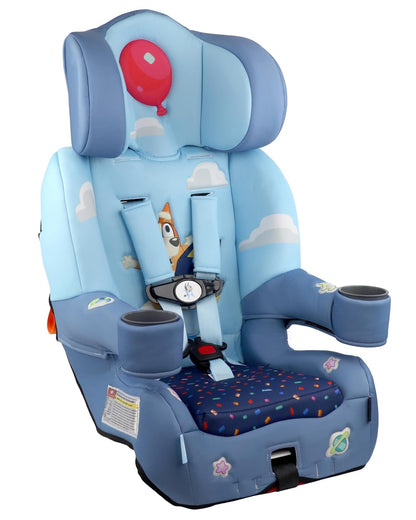 KidsEmbrace 2-in-1 Car Seat | Forward-Facing Harness (26.5–65 lbs) & Booster Mode (40–100 lbs) | Latch | Premium Fit with Multi-Position Headrest, Harness & Recline – Bluey