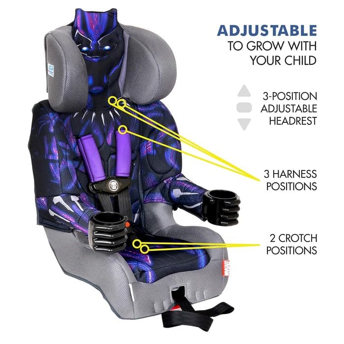 KidsEmbrace 2-in-1 Car Seat | Forward-Facing Harness (26.5–65 lbs) & Booster Mode (40–100 lbs) | Latch | Premium Fit with Multi-Position Headrest, Harness & Recline – Bluey