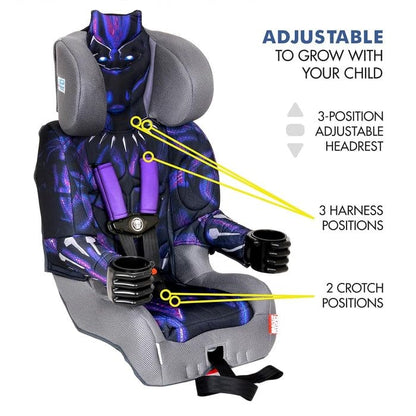 KidsEmbrace 2-in-1 Car Seat | Forward-Facing Harness (26.5–65 lbs) & Booster Mode (40–100 lbs) | Latch | Premium Fit with Multi-Position Headrest, Harness & Recline – Bluey