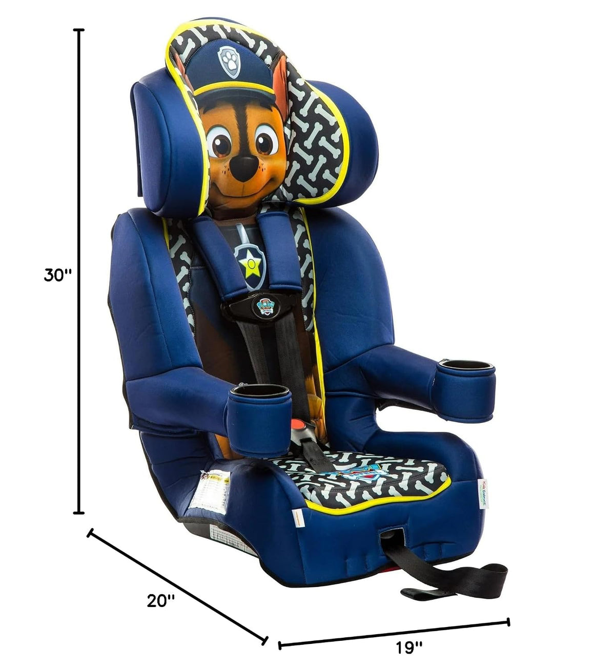 KidsEmbrace 2-in-1 Car Seat | Forward-Facing Harness (26.5–65 lbs) & Booster Mode (40–100 lbs) | Latch | Premium Fit with Multi-Position Headrest, Harness & Recline – Bluey