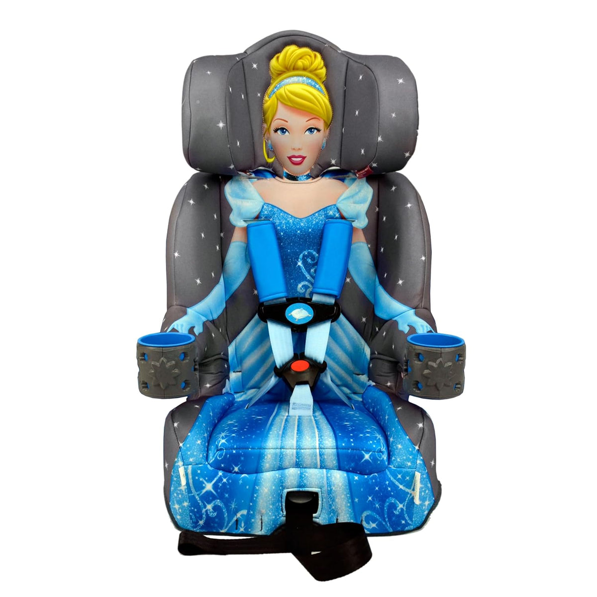KidsEmbrace 2-in-1 Car Seat | Forward-Facing Harness (26.5–65 lbs) & Booster Mode (40–100 lbs) | Latch | Premium Fit with Multi-Position Headrest, Harness & Recline – Bluey