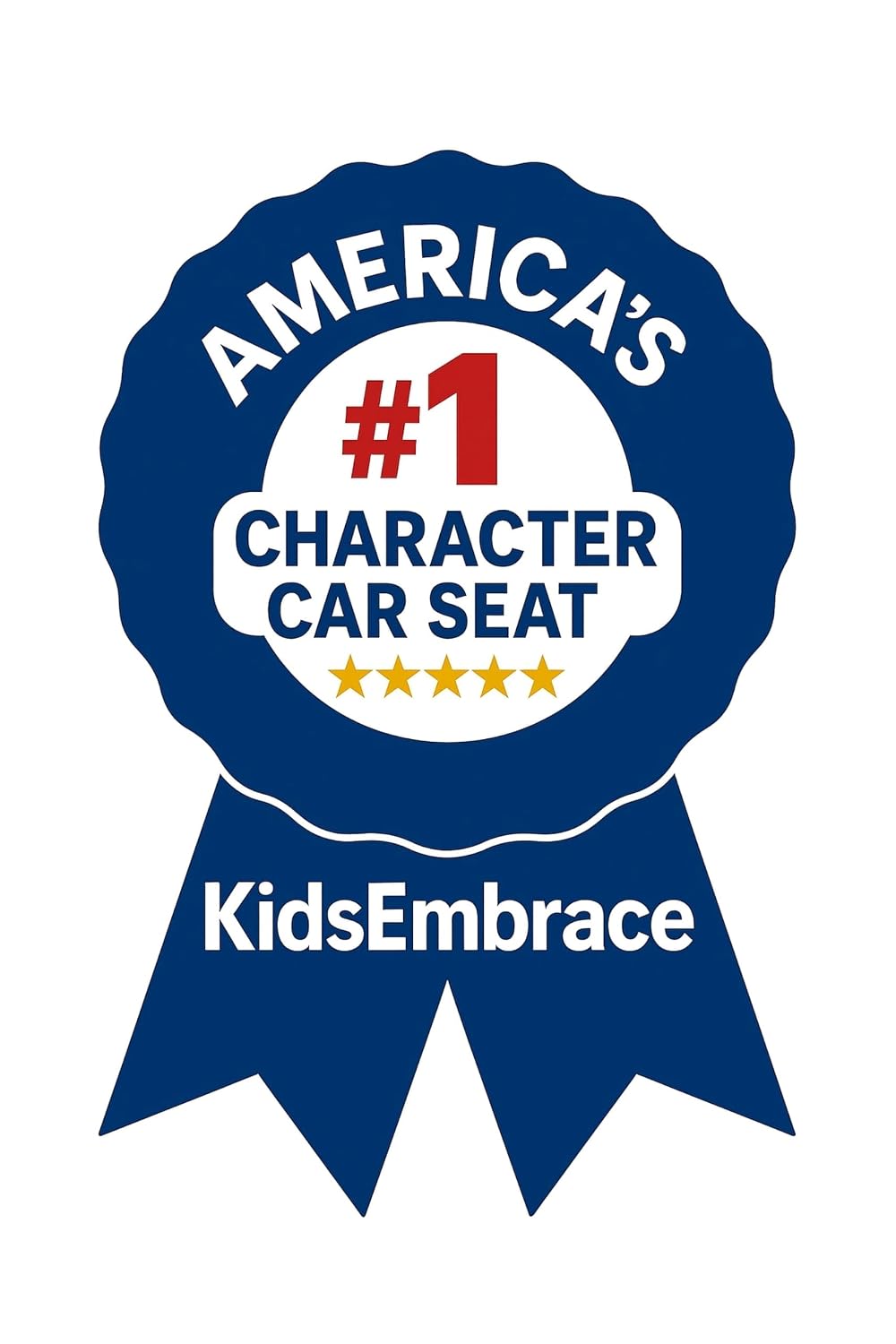 KidsEmbrace 2-in-1 Car Seat | Forward-Facing Harness (26.5–65 lbs) & Booster Mode (40–100 lbs) | Latch | Premium Fit with Multi-Position Headrest, Harness & Recline – Bluey