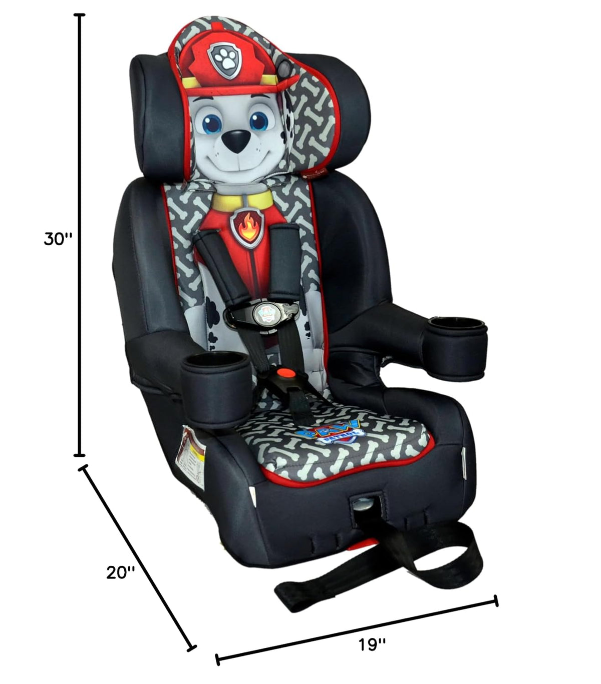 KidsEmbrace 2-in-1 Car Seat | Forward-Facing Harness (26.5–65 lbs) & Booster Mode (40–100 lbs) | Latch | Premium Fit with Multi-Position Headrest, Harness & Recline – Bluey