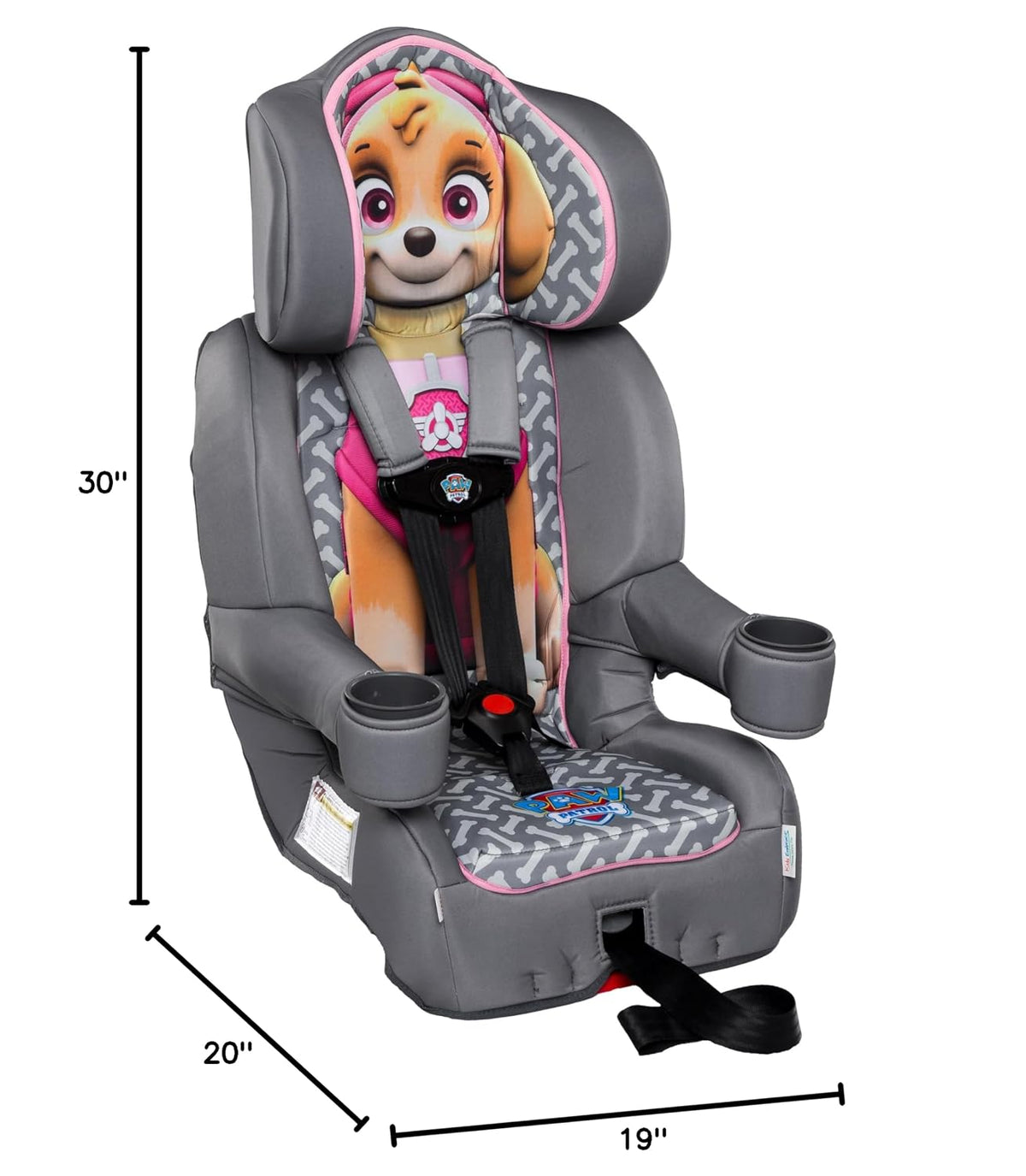 KidsEmbrace 2-in-1 Car Seat | Forward-Facing Harness (26.5–65 lbs) & Booster Mode (40–100 lbs) | Latch | Premium Fit with Multi-Position Headrest, Harness & Recline – Bluey
