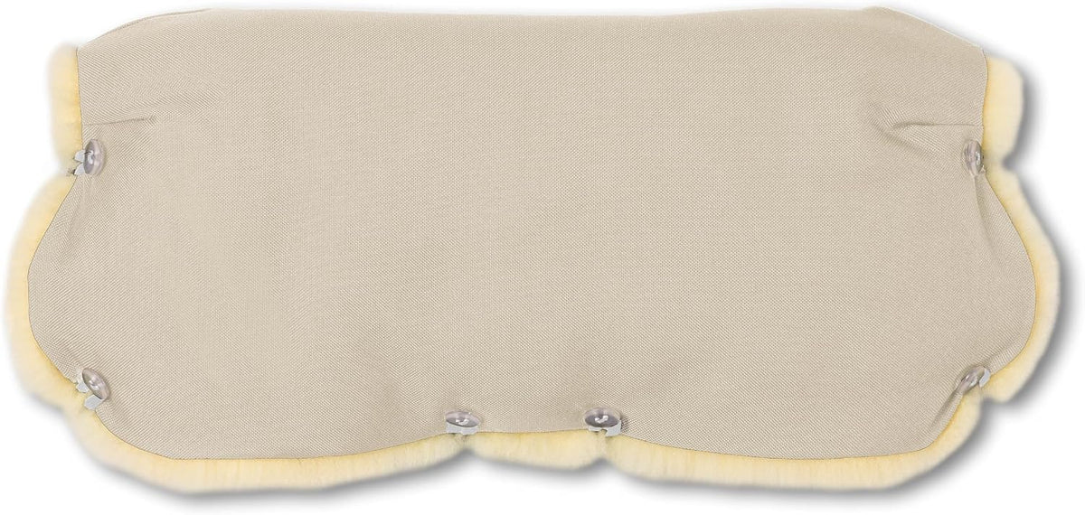 Stroller Handwarmer – Lambskin Lined Hand Muff for Parents, Winter Stroller Accessory, Windproof & Water-Resistant