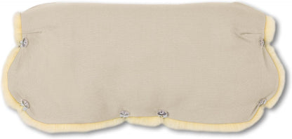 Stroller Handwarmer – Lambskin Lined Hand Muff for Parents, Winter Stroller Accessory, Windproof & Water-Resistant