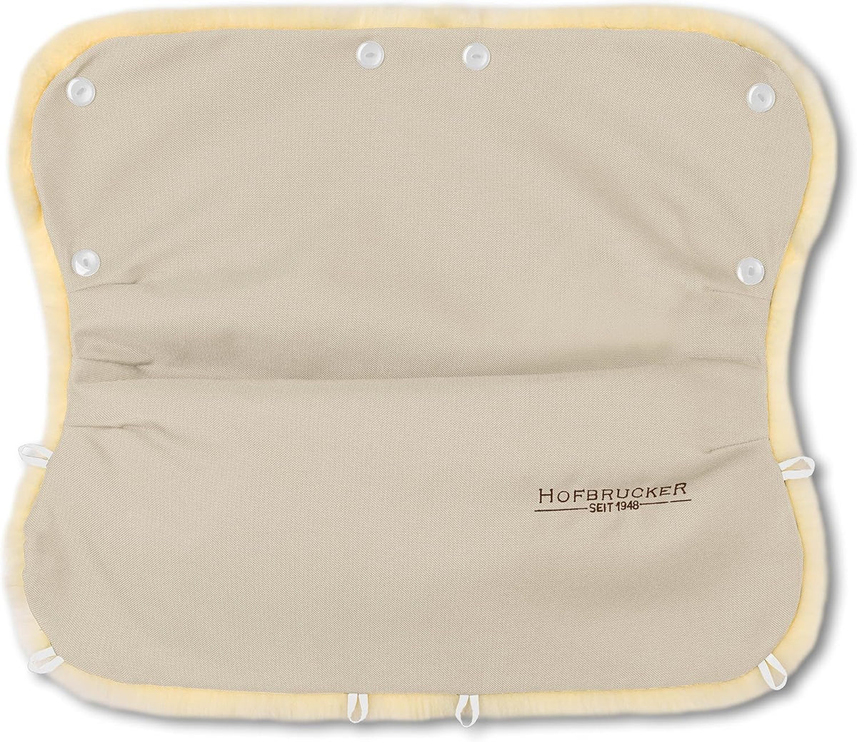 Stroller Handwarmer – Lambskin Lined Hand Muff for Parents, Winter Stroller Accessory, Windproof & Water-Resistant