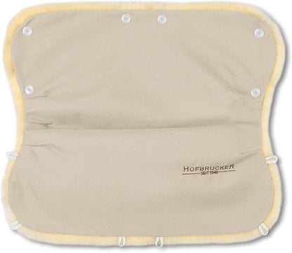 Stroller Handwarmer – Lambskin Lined Hand Muff for Parents, Winter Stroller Accessory, Windproof & Water-Resistant