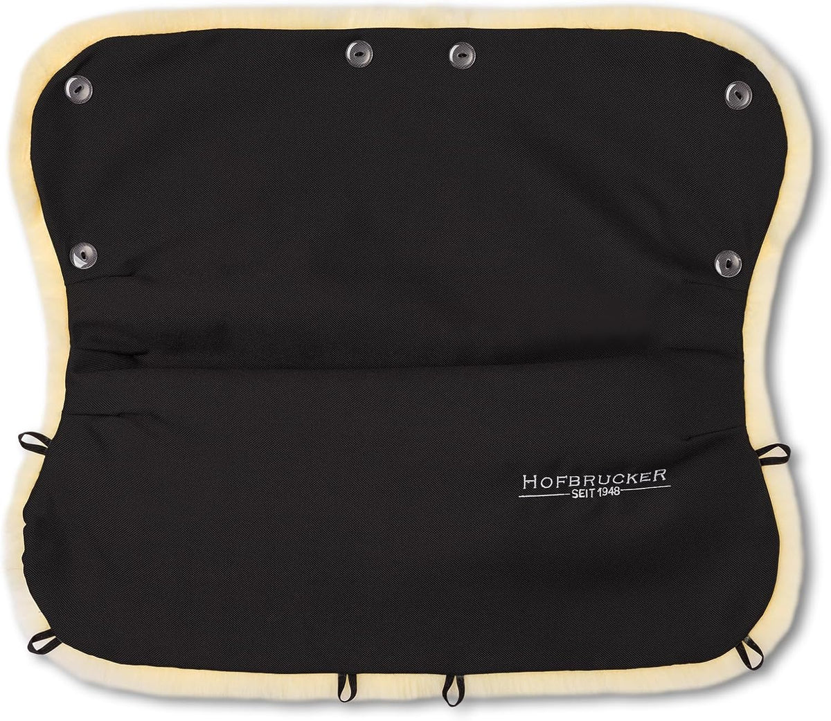 Stroller Handwarmer – Lambskin Lined Hand Muff for Parents, Winter Stroller Accessory, Windproof & Water-Resistant