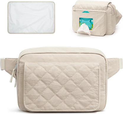 Small Diaper Bag, Mini Sling Diaper Bag with Portable Changing Pad