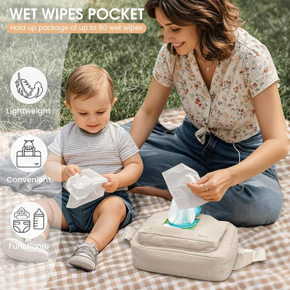 Small Diaper Bag, Mini Sling Diaper Bag with Portable Changing Pad