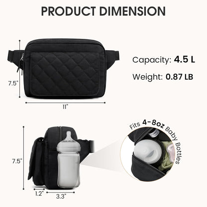 Small Diaper Bag, Mini Sling Diaper Bag with Portable Changing Pad