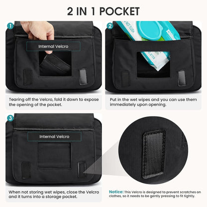 Small Diaper Bag, Mini Sling Diaper Bag with Portable Changing Pad