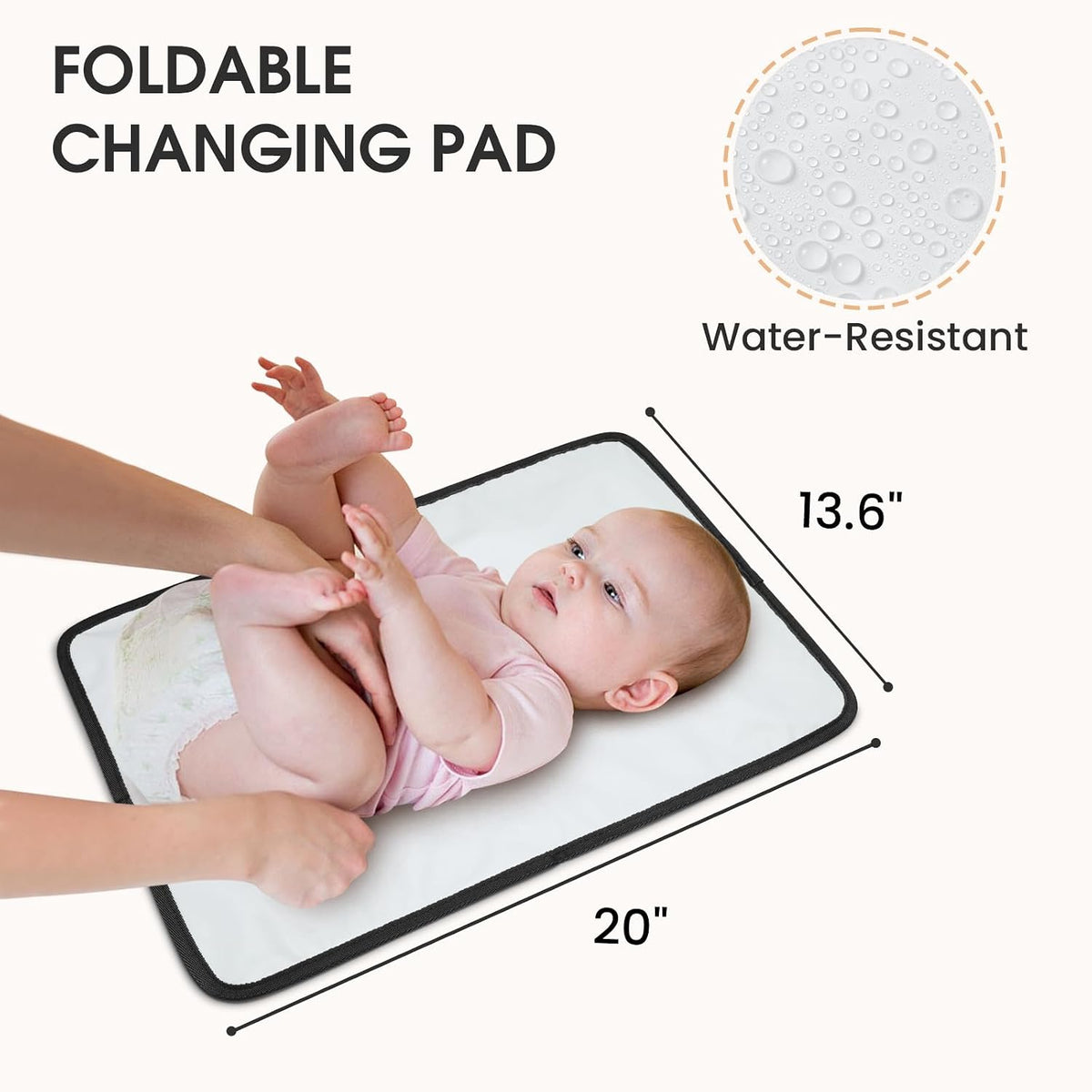 Small Diaper Bag, Mini Sling Diaper Bag with Portable Changing Pad