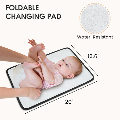 Small Diaper Bag, Mini Sling Diaper Bag with Portable Changing Pad