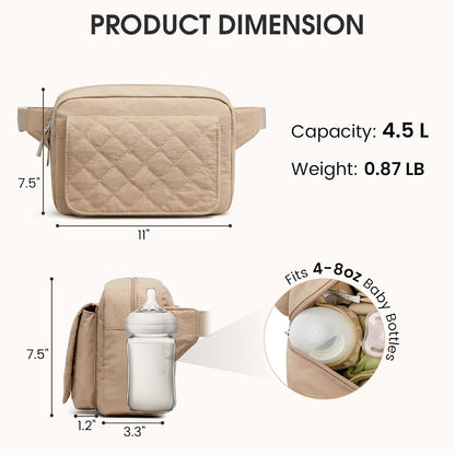 Small Diaper Bag, Mini Sling Diaper Bag with Portable Changing Pad